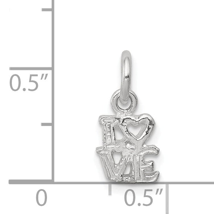 Sterling Silver Solid Polish Love Talking Charm