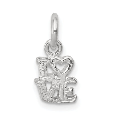 Sterling Silver Solid Polish Love Talking Charm at $ 3.68 only from Jewelryshopping.com