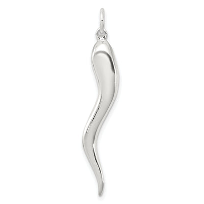 Sterling Silver Polished 3-D Italian Horn Charm at $ 29.97 only from Jewelryshopping.com