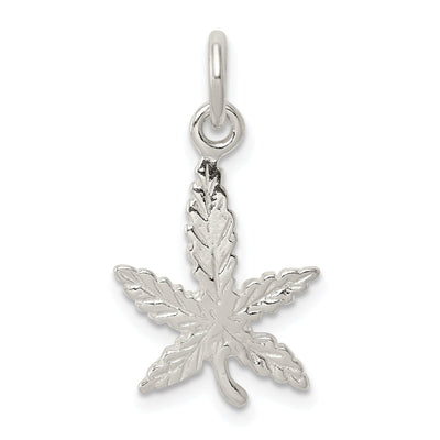 Sterling Silver Polished Finish Leaf Charm at $ 4.42 only from Jewelryshopping.com