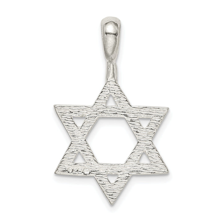 Sterling Silver Star of David Charm Pendant