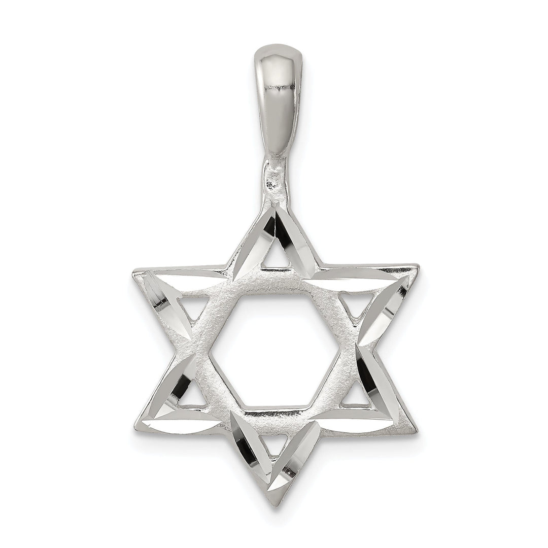 Sterling Silver Star of David Charm Pendant