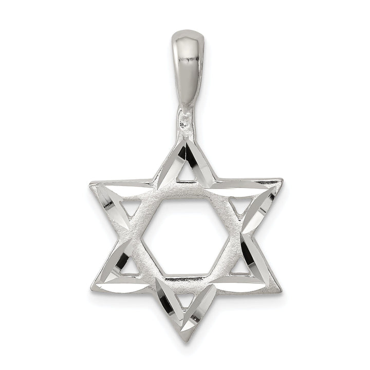 Sterling Silver Star of David Charm Pendant