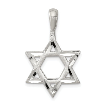 Sterling Silver Star of David Charm Pendant at $ 11.04 only from Jewelryshopping.com