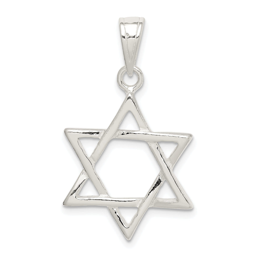 Sterling Silver Star of David Charm Pendant