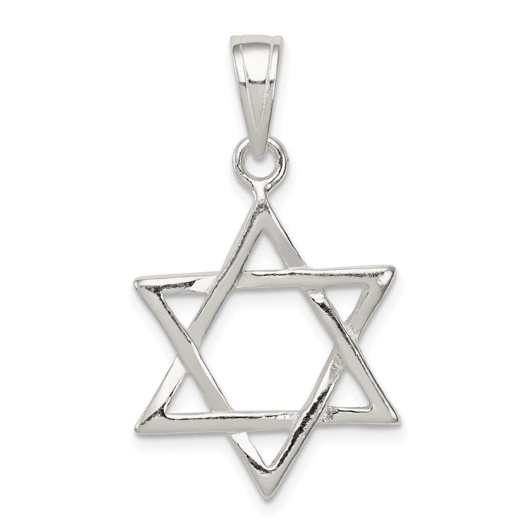 Sterling Silver Star of David Charm Pendant