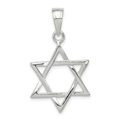 Sterling Silver Star of David Charm Pendant at $ 17.66 only from Jewelryshopping.com