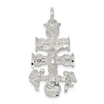 Sterling Silver Cara Vaca Crucifix Pendant