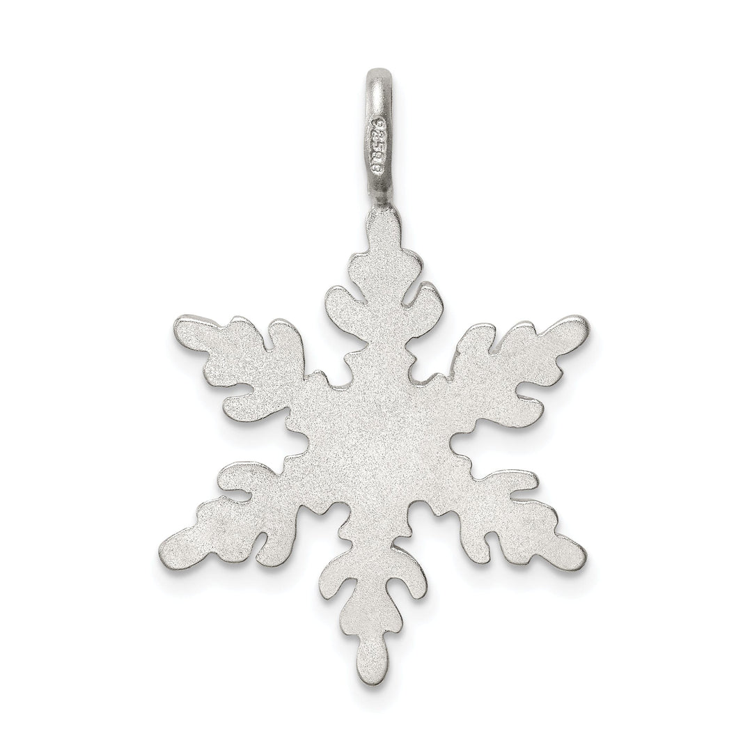 Sterling Silver Snowflake Charm Pendant