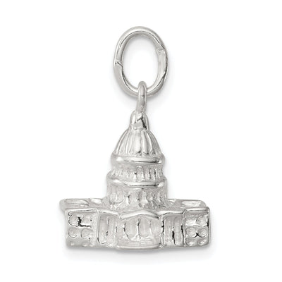 Silver Polished 3-D Capitol Building Charm at $ 18.04 only from Jewelryshopping.com