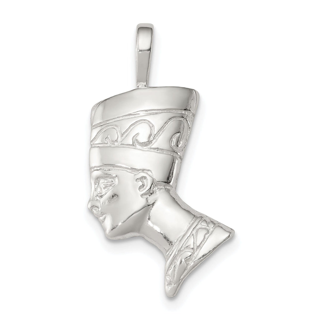 Sterling Silver Polish Finished Nefertiti Charm