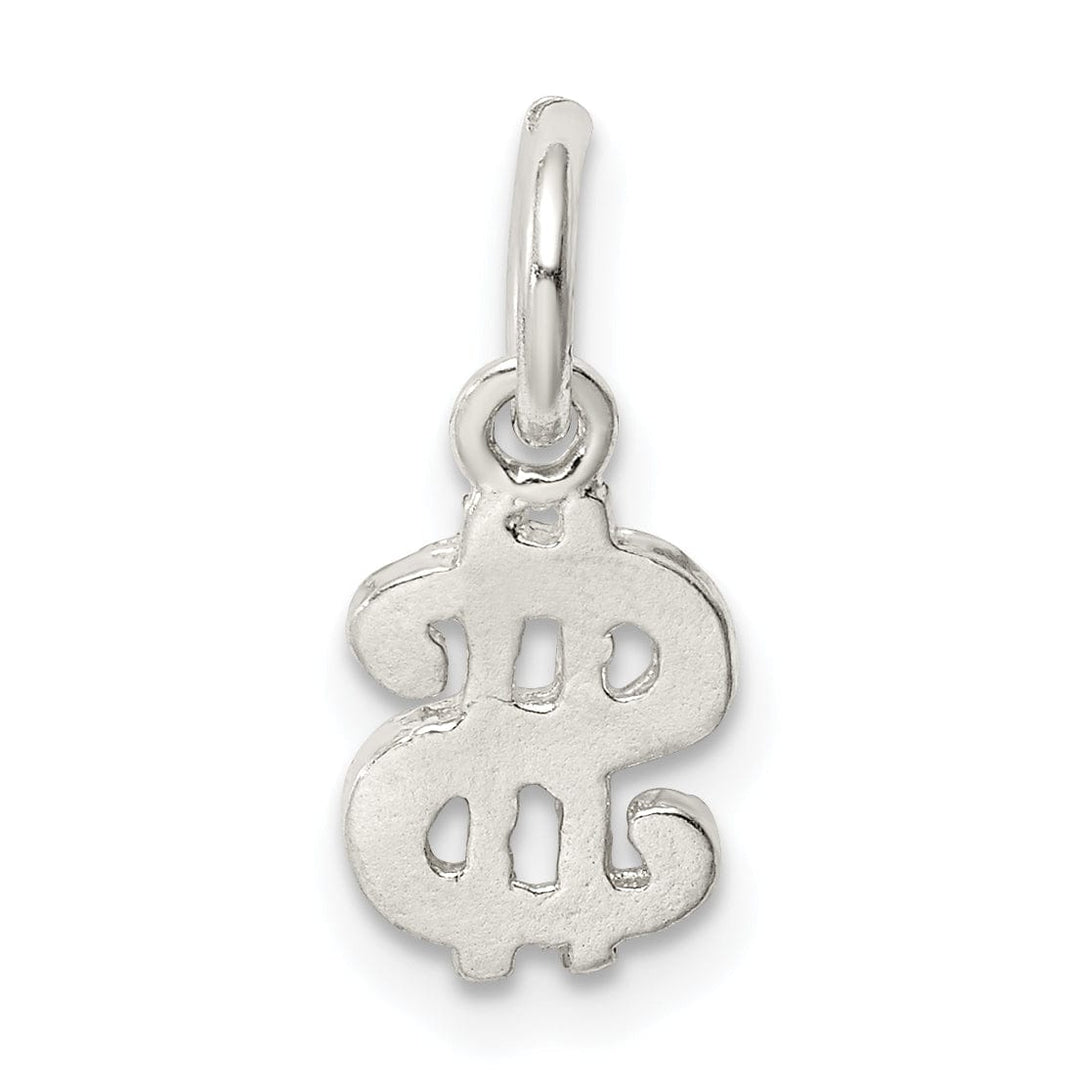 Sterling Silver Polish Finish Dollar Sign Charm