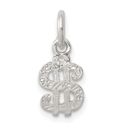 Sterling Silver Polish Finish Dollar Sign Charm at $ 3.4 only from Jewelryshopping.com