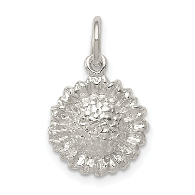 Sterling Silver Polished Finish Sunflower Charm at $ 6.88 only from Jewelryshopping.com