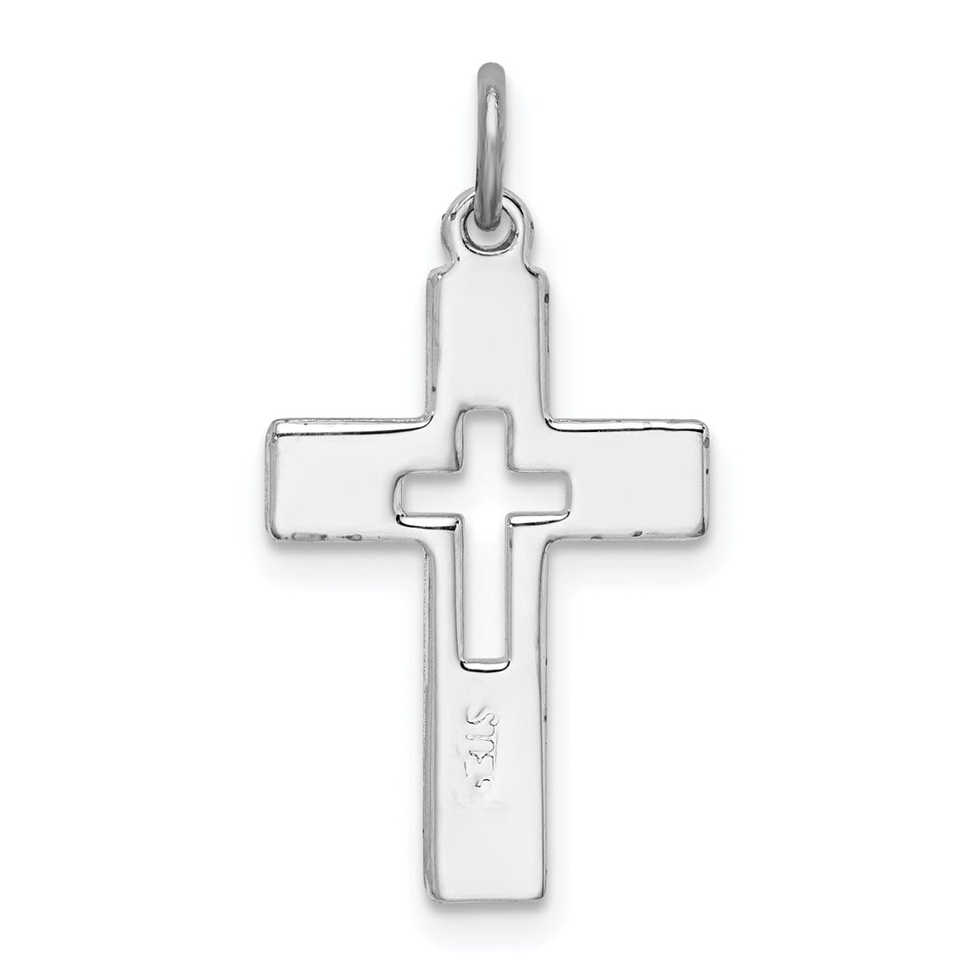 Sterling Silver Polished Latin Cross Pendant