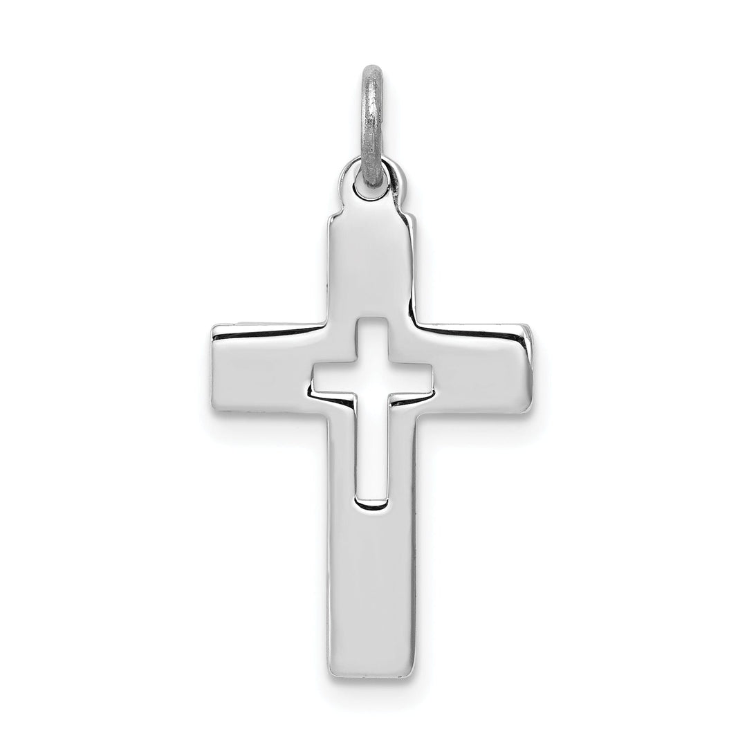 Sterling Silver Polished Latin Cross Pendant