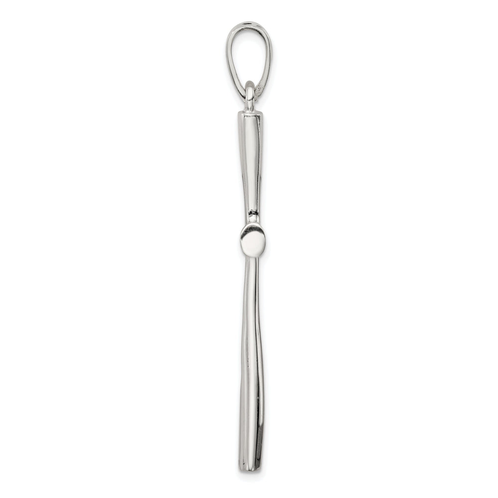 Solid Sterling Silver 3-D Latin Cross Pendant