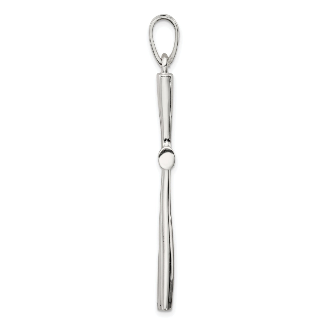 Solid Sterling Silver 3-D Latin Cross Pendant