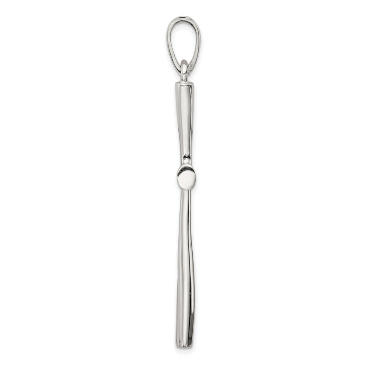 Solid Sterling Silver 3-D Latin Cross Pendant
