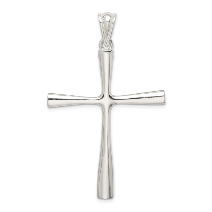 Solid Sterling Silver 3-D Latin Cross Pendant