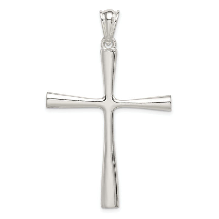 Solid Sterling Silver 3-D Latin Cross Pendant