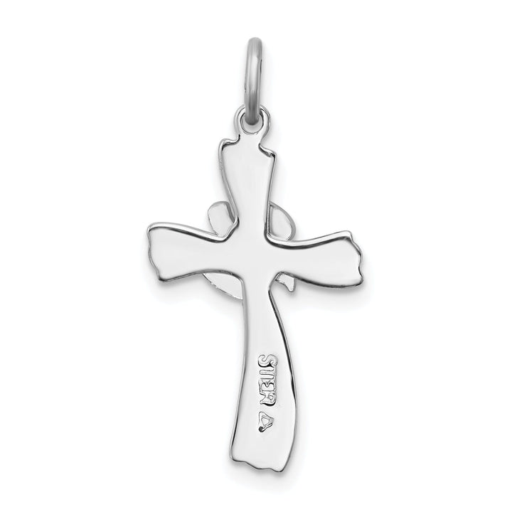 Sterling Silver Vermeil Dove Cross Charm