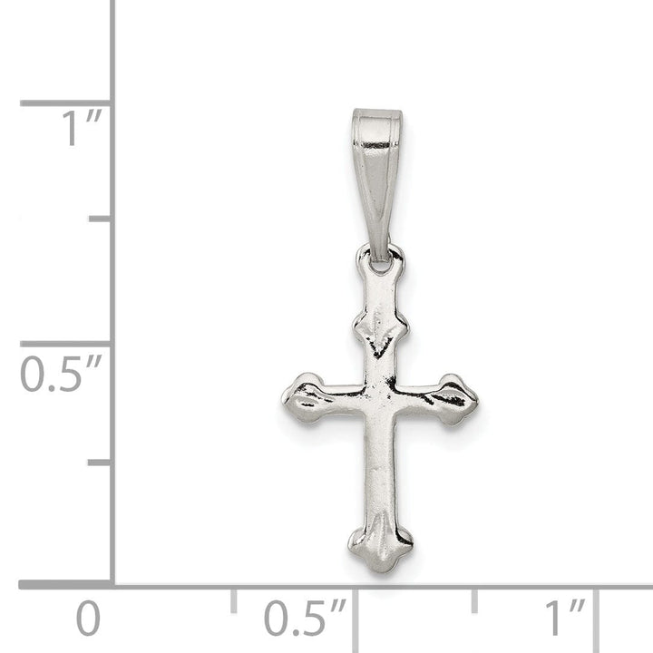 Sterling Silver Budded Cross Charm