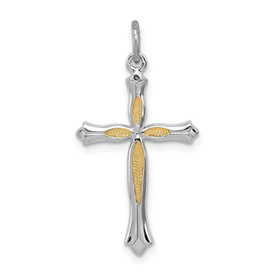 Sterling Silver Fleur De Lis Cross Pendant at $ 25.85 only from Jewelryshopping.com