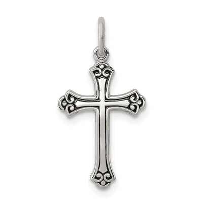 Solid Sterling Silver Antiqued Cross Pendant at $ 24.93 only from Jewelryshopping.com