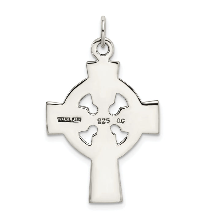 Silver Antiqued Finish Celtic Cross Pendant