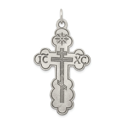 Sterling Silver Eastern Orthodox Cross Pendant at $ 54.52 only from Jewelryshopping.com