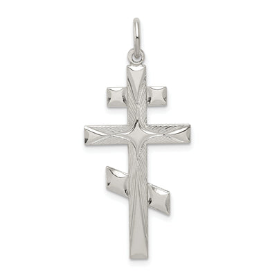 Sterling Silver Eastern Orthodox Cross Pendant at $ 40.51 only from Jewelryshopping.com