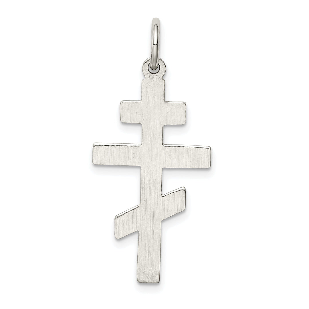 Sterling Silver Eastern Orthodox Cross Pendant