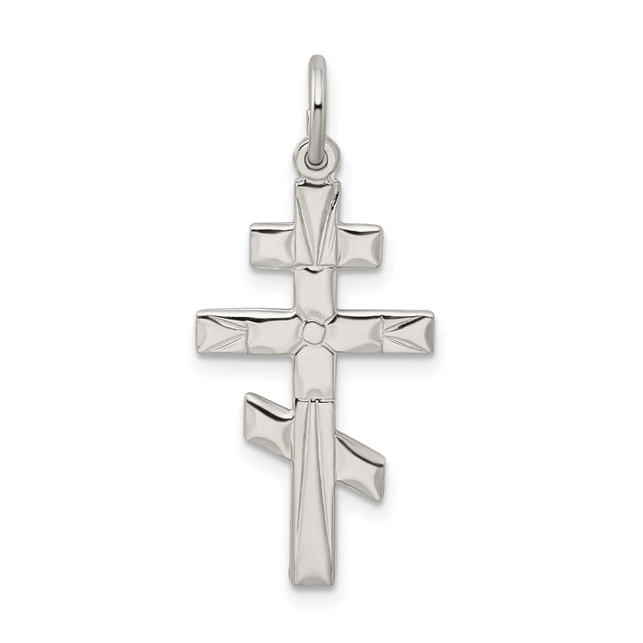 Sterling Silver Eastern Orthodox Cross Pendant