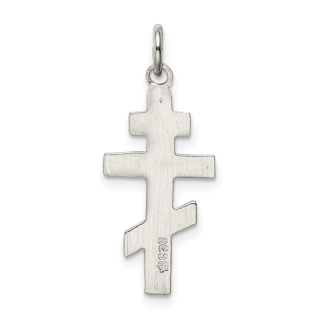 Sterling Silver Eastern Orthodox Cross Pendant