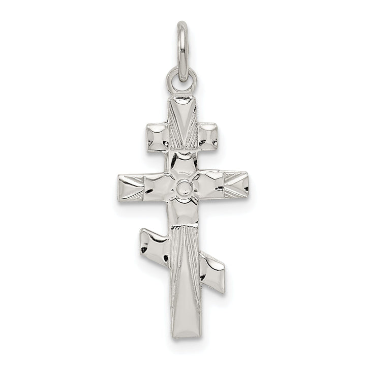 Sterling Silver Eastern Orthodox Cross Pendant