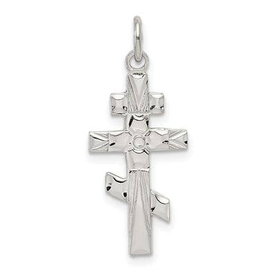 Sterling Silver Eastern Orthodox Cross Pendant at $ 32.97 only from Jewelryshopping.com
