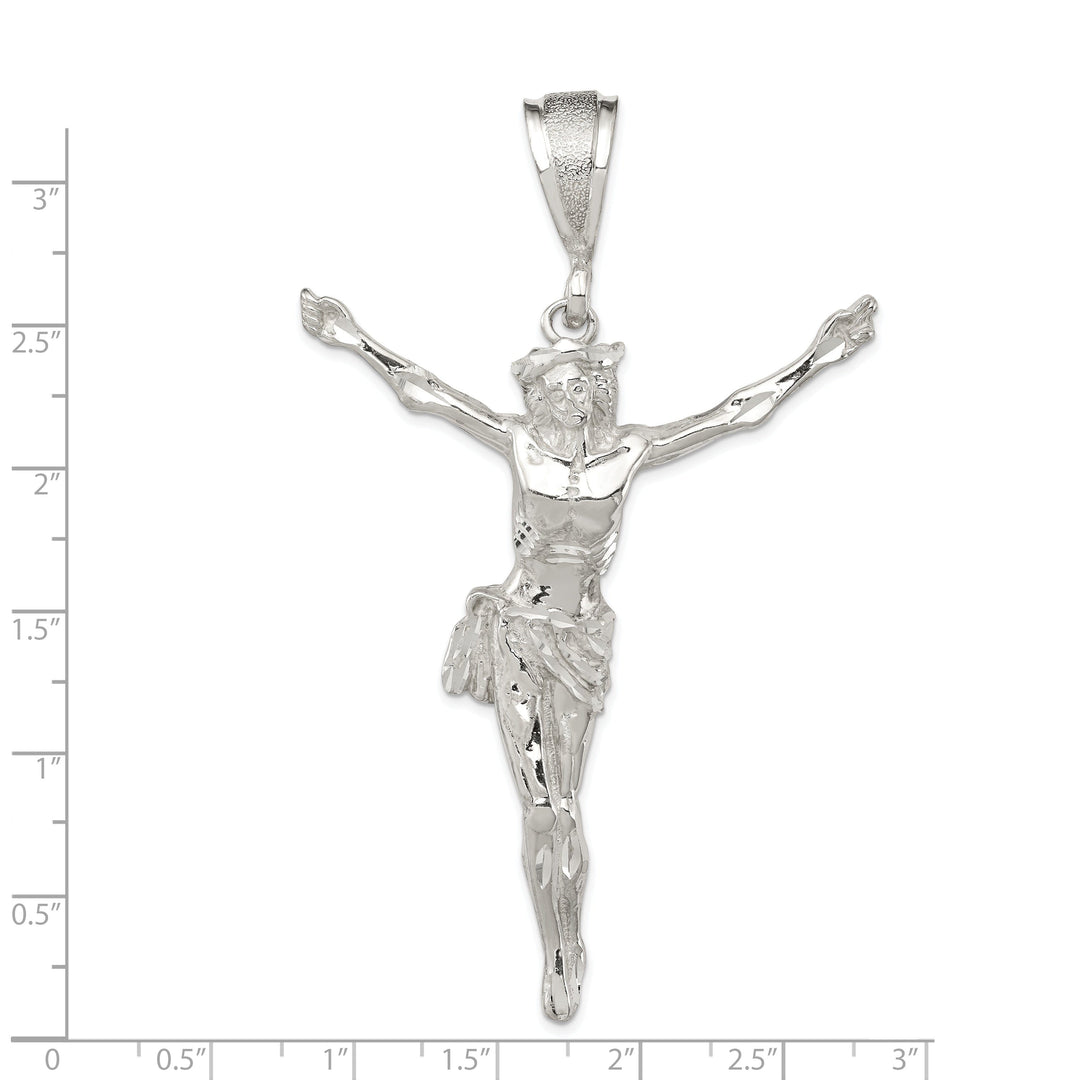 Silver Crucified Christ Slide Pendant