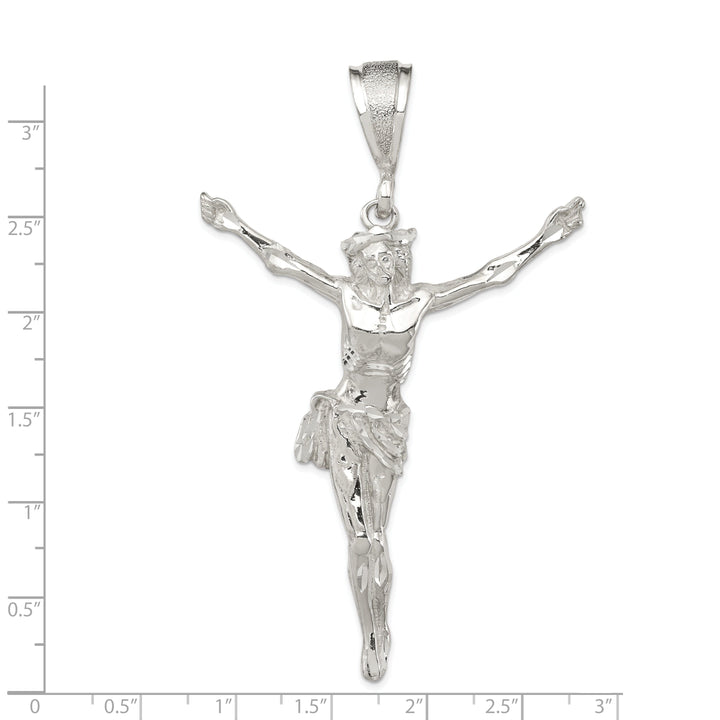 Silver Crucified Christ Slide Pendant