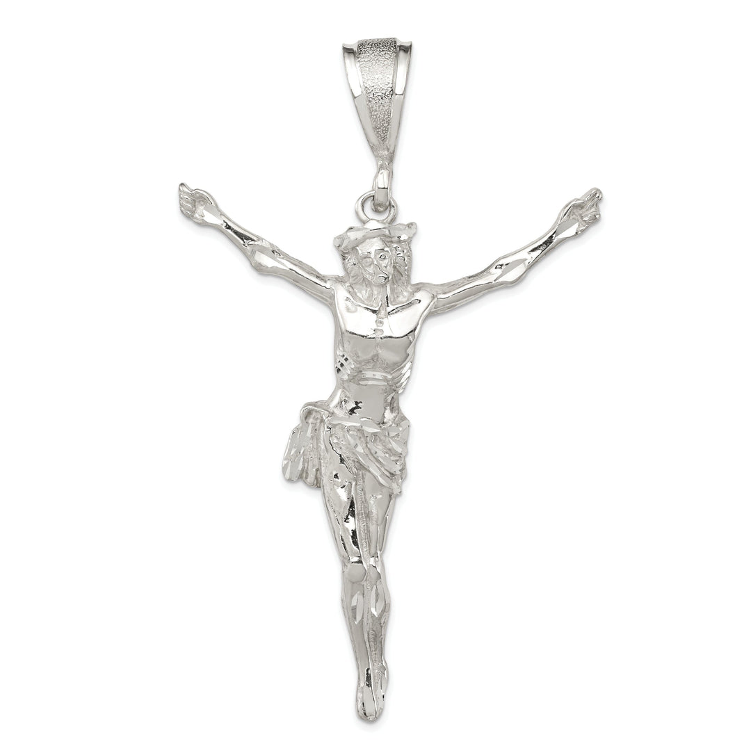 Silver Crucified Christ Slide Pendant