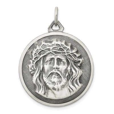 Sterling Silver Antiqued Ecce Homo Medal at $ 53.51 only from Jewelryshopping.com