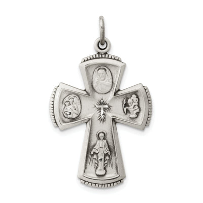 Sterling Silver Antiqued Cross Pendant at $ 39.31 only from Jewelryshopping.com
