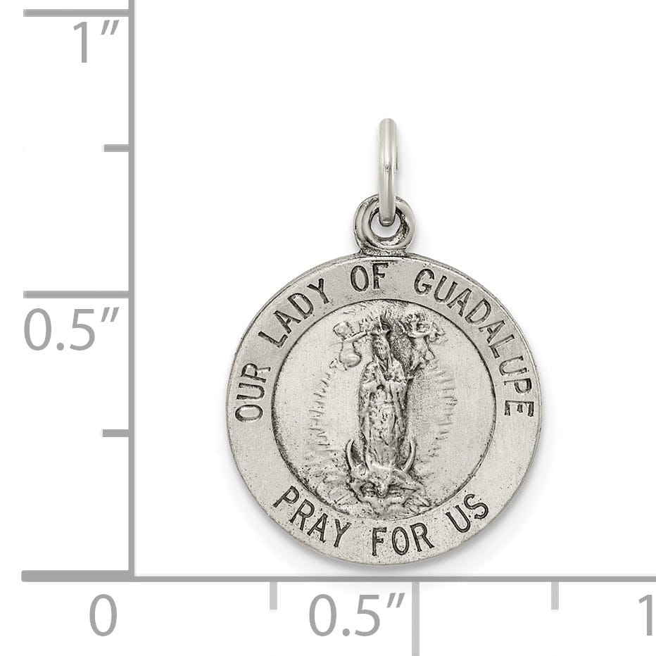 Sterling Silver Our Lady of Guadalpue Medal