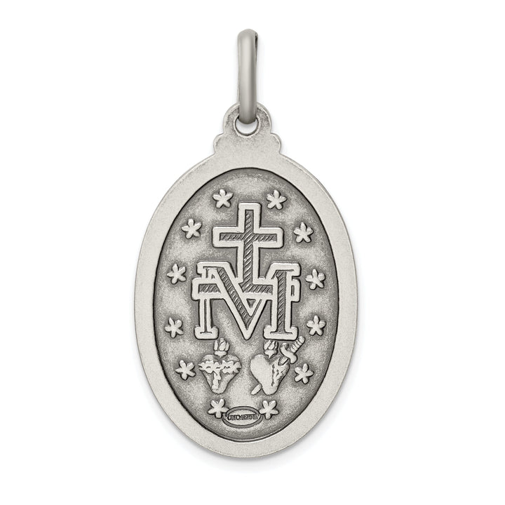 Sterling Silver Antiqued Miraculous Medal