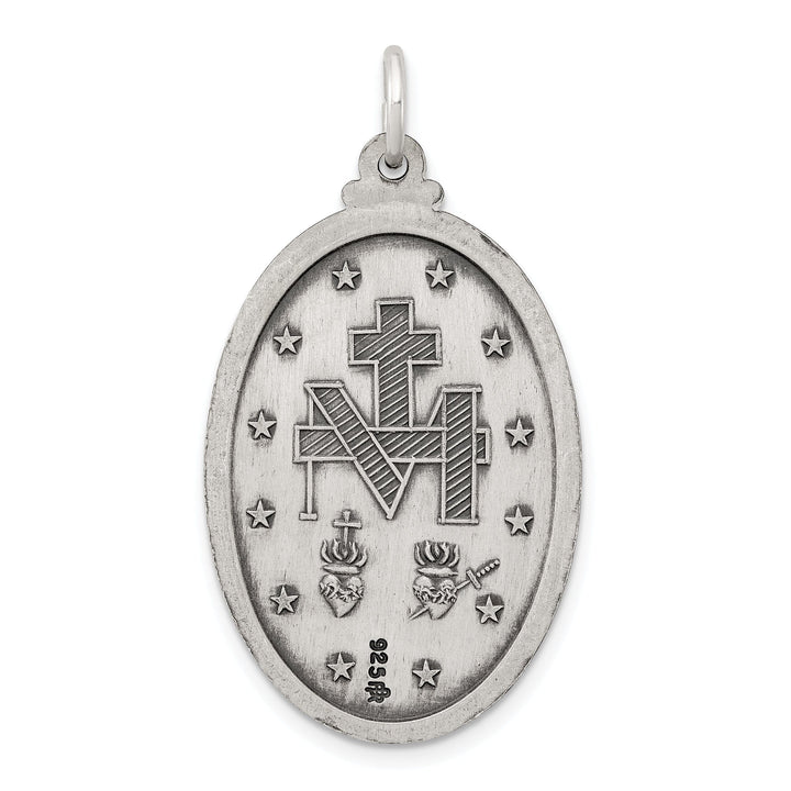 Sterling Silver Antiqued Miraculous Medal