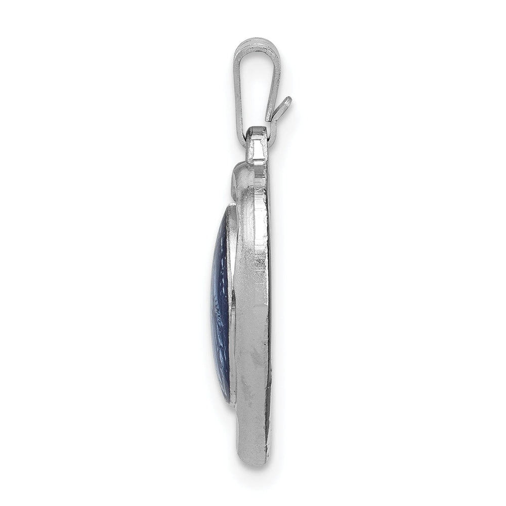 Sterling Silver Miraculous Heart Medal