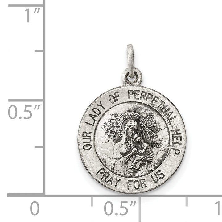 Sterling Silver Our Lady of Perpetual Help Medal