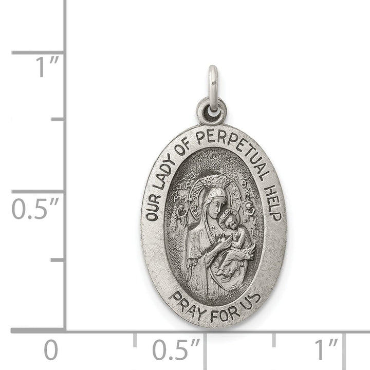 Sterling Silver Our Lady of Perpetual Help Medal