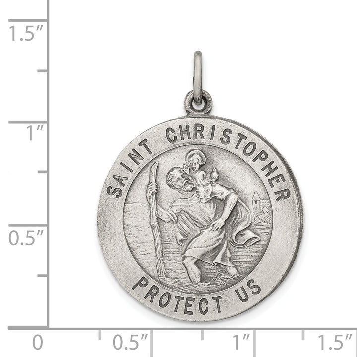 Sterling Silver St. Christopher Medal