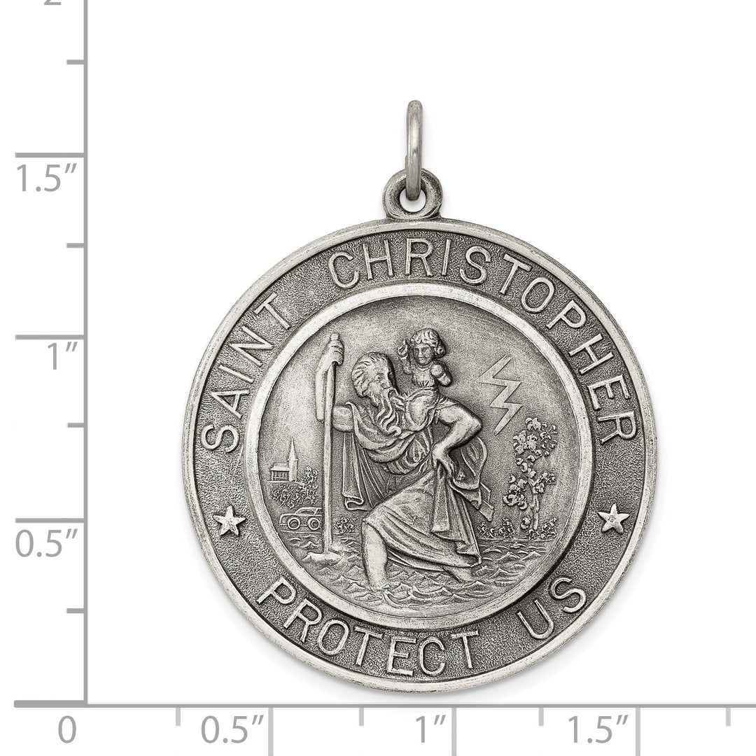 Sterling Silver St. Christopher Medal